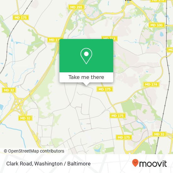 Clark Road, Clark Rd, Fort Meade, MD 20755, USA map