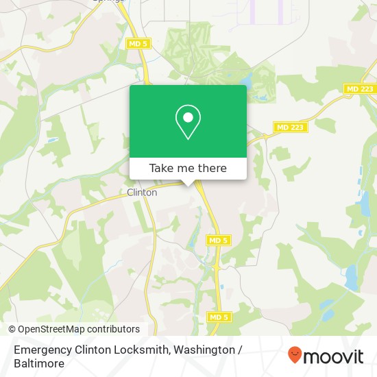 Mapa de Emergency Clinton Locksmith, 9001 Woody Ter