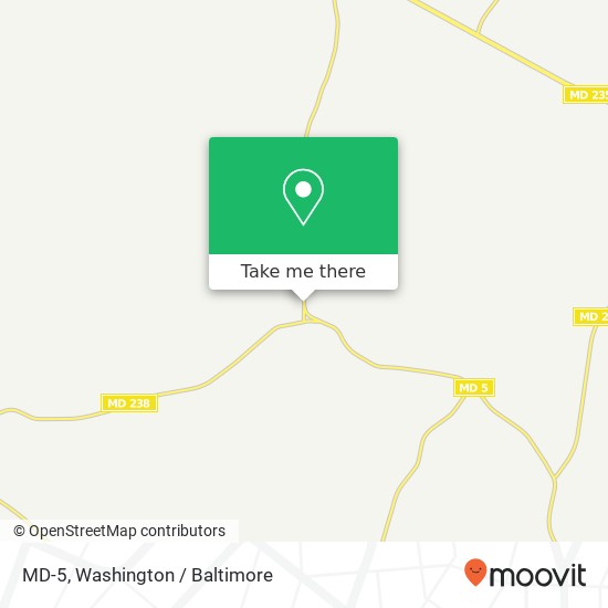 Mapa de MD-5, Mechanicsville, MD 20659