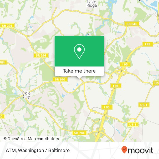 Mapa de ATM, 13870 Smoketown Rd
