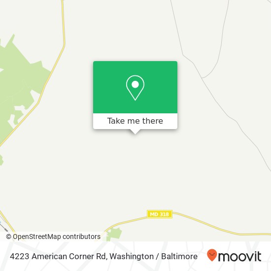 Mapa de 4223 American Corner Rd, Federalsburg, MD 21632