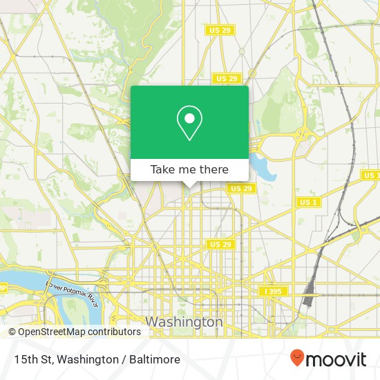 Mapa de 15th St, Washington, DC 20009