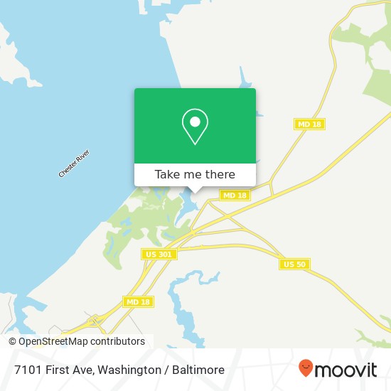 Mapa de 7101 First Ave, Queenstown, MD 21658