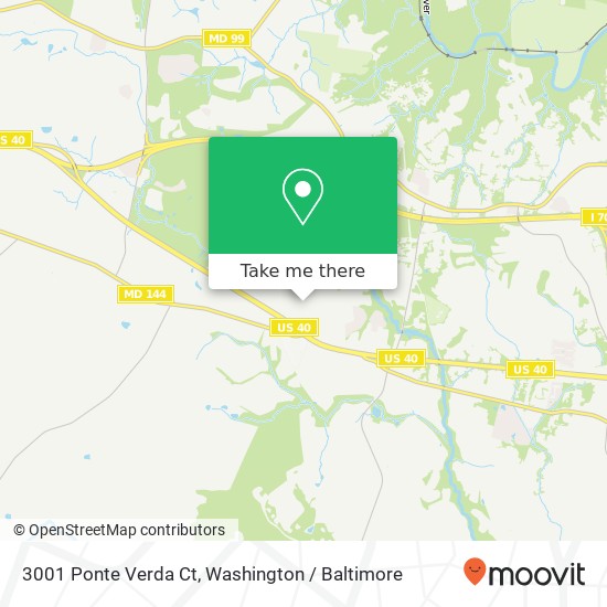 3001 Ponte Verda Ct, Ellicott City, MD 21042 map