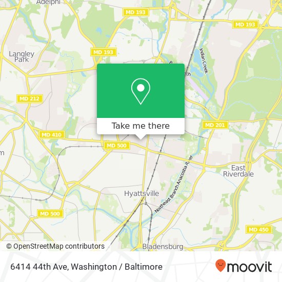 6414 44th Ave, University Park, MD 20782 map