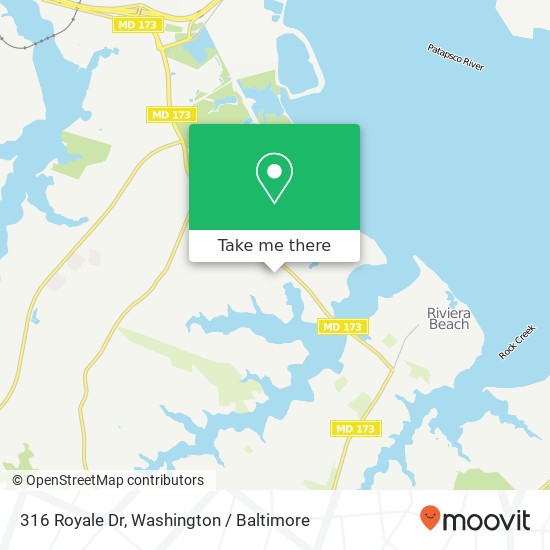 316 Royale Dr, Curtis Bay, MD 21226 map