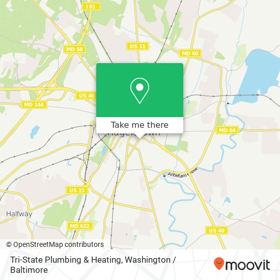 Mapa de Tri-State Plumbing & Heating, 115 Matthews Ave