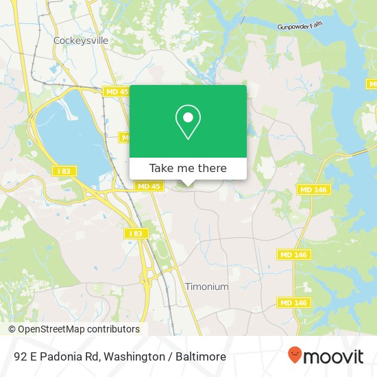 92 E Padonia Rd, Lutherville Timonium, MD 21093 map