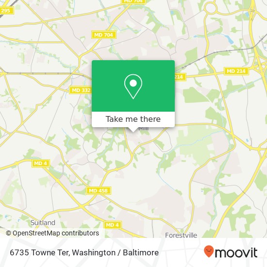 6735 Towne Ter, Capitol Heights, MD 20743 map