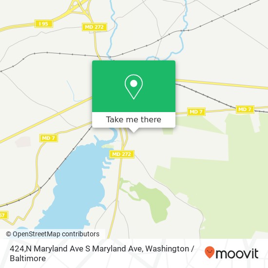 Mapa de 424,N Maryland Ave S Maryland Ave, North East, MD 21901
