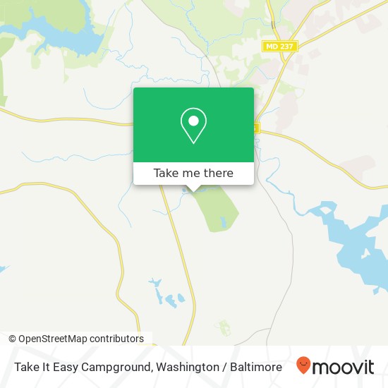 Mapa de Take It Easy Campground