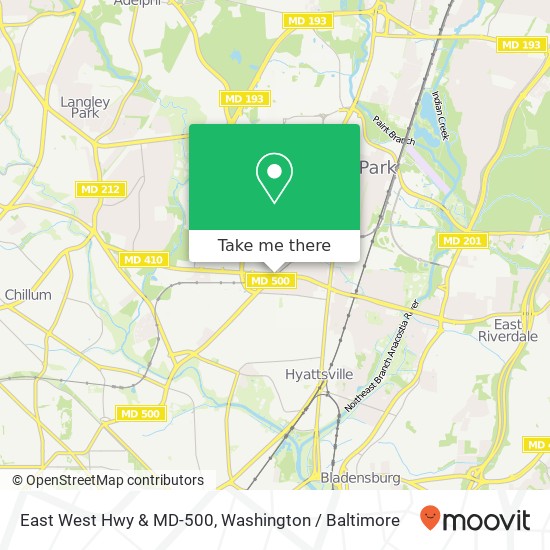 East West Hwy & MD-500, Hyattsville, MD 20782 map