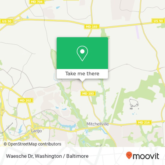 Waesche Dr, Bowie, MD 20721 map