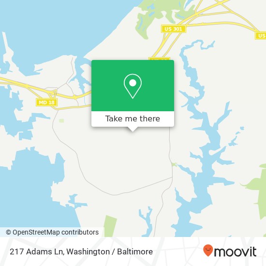 217 Adams Ln, Grasonville, MD 21638 map