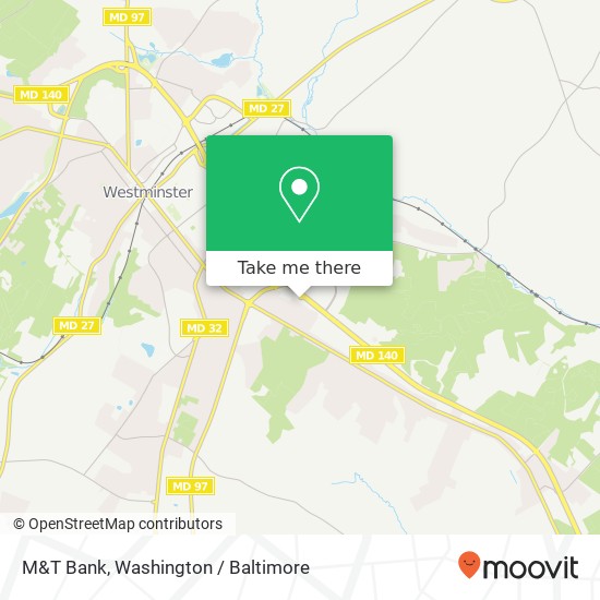 M&T Bank, 625 Baltimore Blvd map