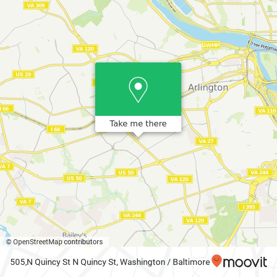 505,N Quincy St N Quincy St, Arlington, VA 22203 map