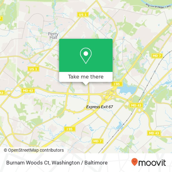 Burnam Woods Ct, Nottingham, MD 21236 map