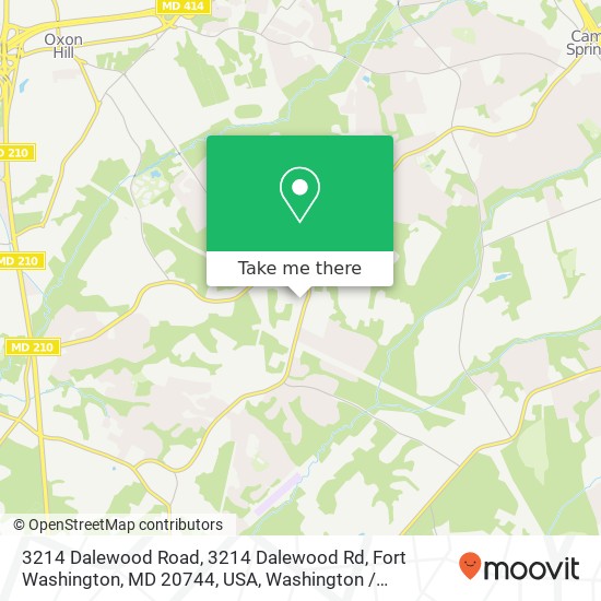 Mapa de 3214 Dalewood Road, 3214 Dalewood Rd, Fort Washington, MD 20744, USA