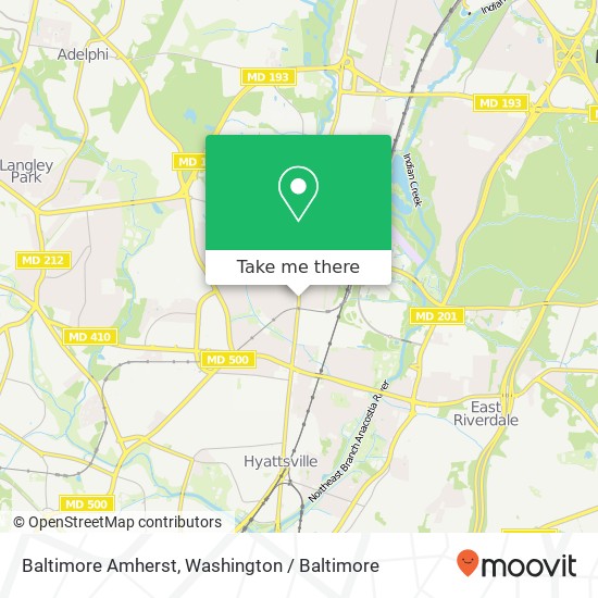 Baltimore Amherst, College Park, MD 20740 map