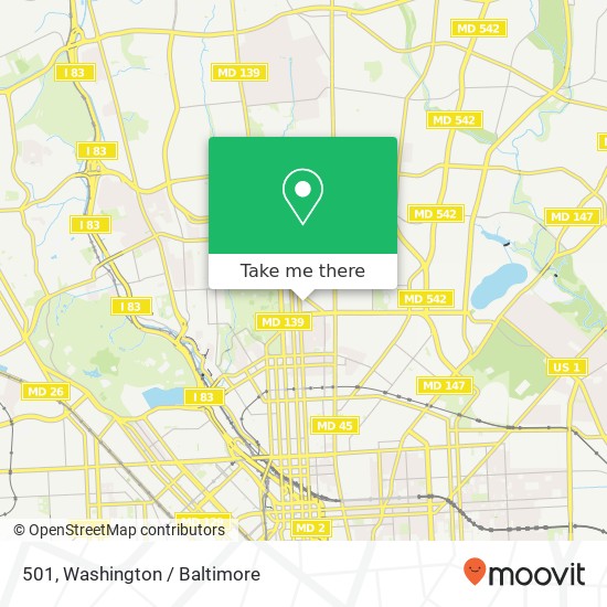 Mapa de 501, 33rd Street Building, 200 E 33rd St #501, Baltimore, MD 21218, USA