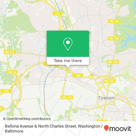 Bellona Avenue & North Charles Street map