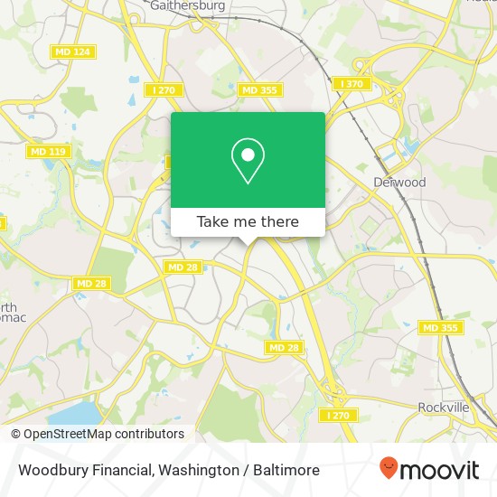 Mapa de Woodbury Financial, 9200 Corporate Blvd