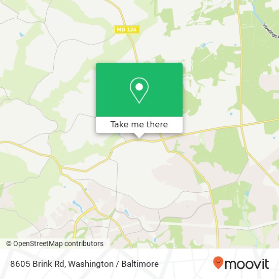 Mapa de 8605 Brink Rd, Gaithersburg, MD 20882