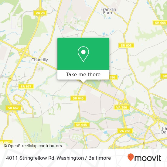 4011 Stringfellow Rd, Chantilly, VA 20151 map
