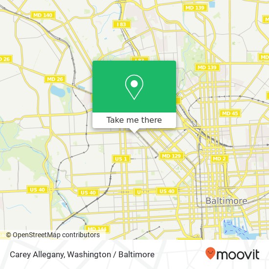 Carey Allegany, Baltimore, MD 21217 map