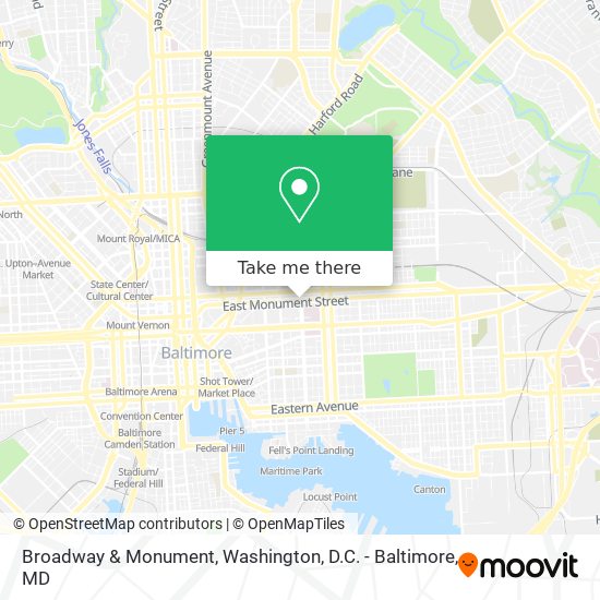Mapa de Broadway & Monument