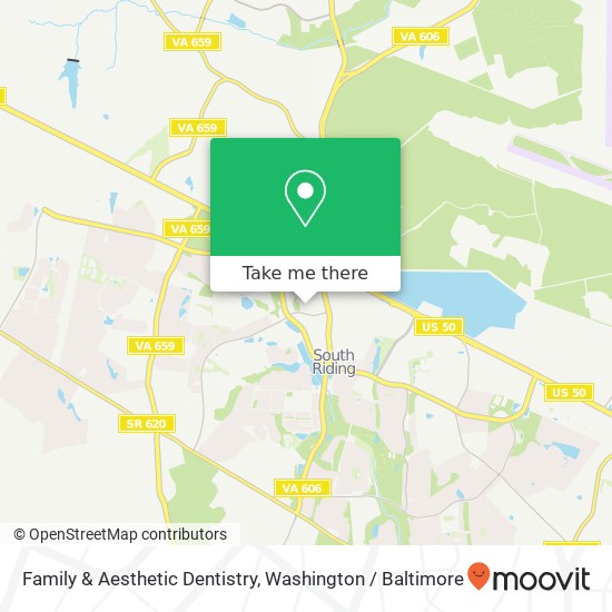 Mapa de Family & Aesthetic Dentistry, 25055 Riding Plz