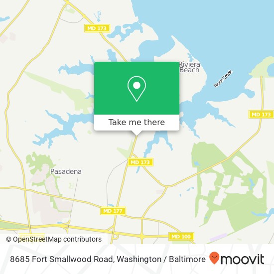 8685 Fort Smallwood Road, 8685 Fort Smallwood Rd, Pasadena, MD 21122, USA map