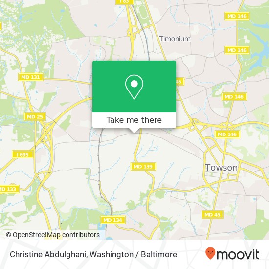 Christine Abdulghani, 1307 W Joppa Rd map