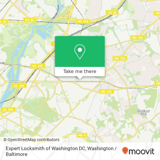 Expert Locksmith of Washington DC, 25 53rd St NE map