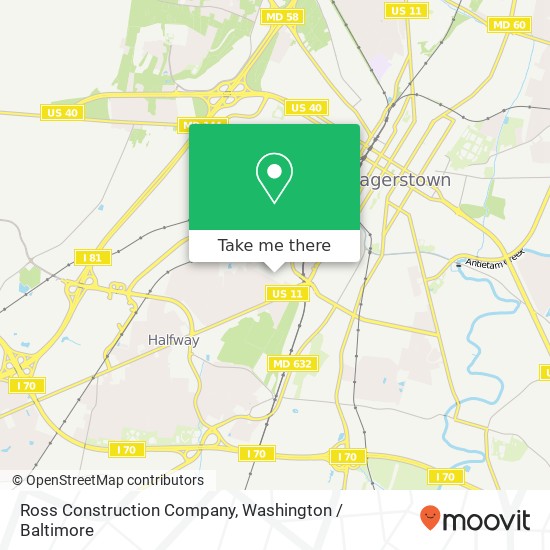 Ross Construction Company map