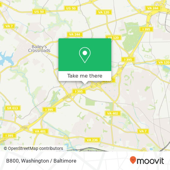 Mapa de B800, 2701 Park Center Dr B800, Alexandria, VA 22302, USA