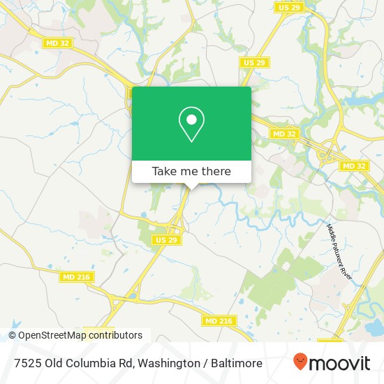 7525 Old Columbia Rd, Laurel, MD 20723 map