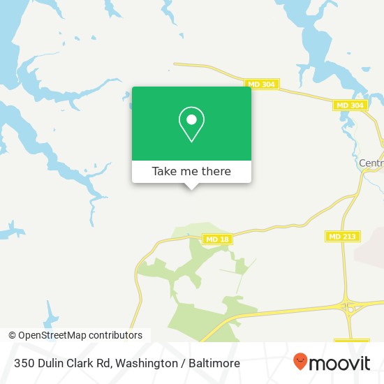 Mapa de 350 Dulin Clark Rd, Centreville, MD 21617