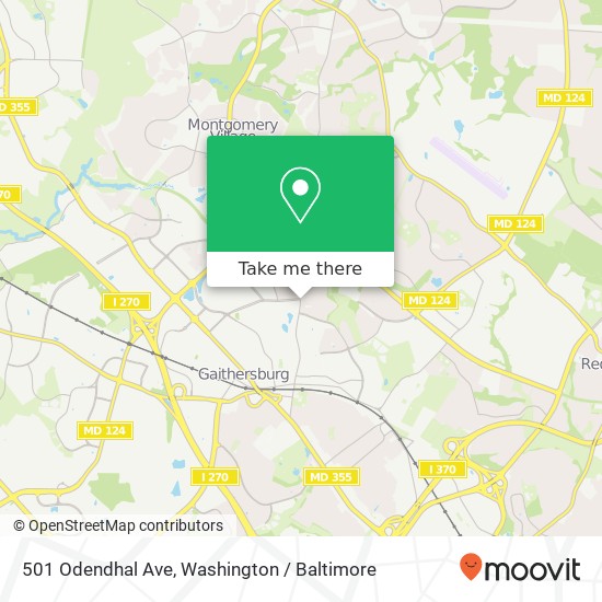 501 Odendhal Ave, Gaithersburg, MD 20877 map