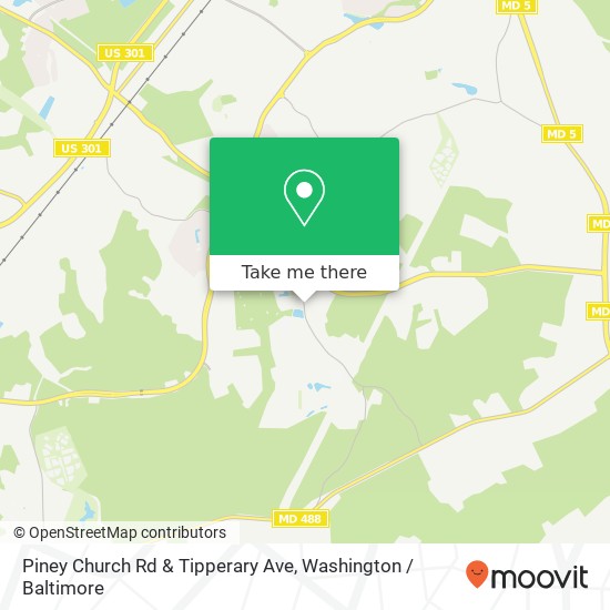 Mapa de Piney Church Rd & Tipperary Ave
