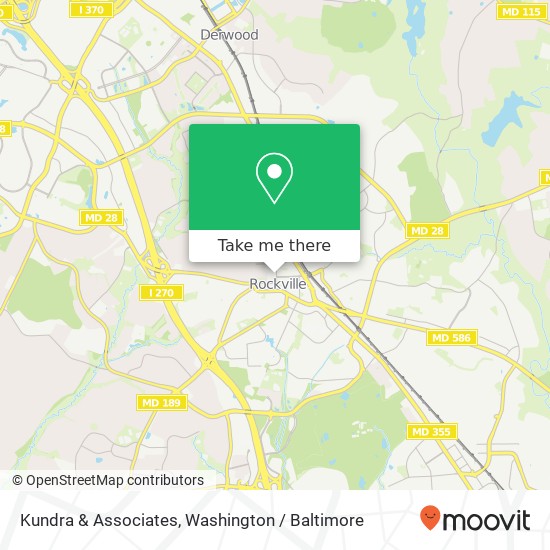 Mapa de Kundra & Associates, 110 N Washington St