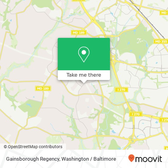Gainsborough Regency, Potomac, MD 20854 map