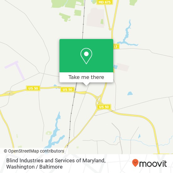 Mapa de Blind Industries and Services of Maryland, 2240 Northwood Dr