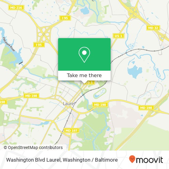 Washington Blvd Laurel, Laurel, MD 20723 map