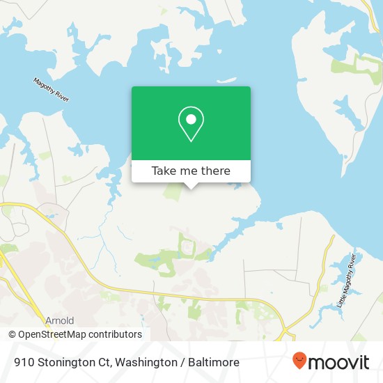 Mapa de 910 Stonington Ct, Arnold, MD 21012