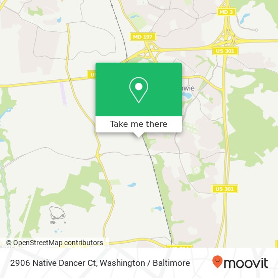 2906 Native Dancer Ct, Bowie, MD 20721 map