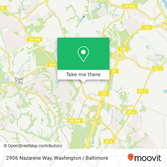 Mapa de 2906 Nazarene Way, Woodbridge, VA 22192