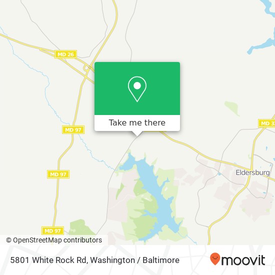 Mapa de 5801 White Rock Rd, Sykesville, MD 21784