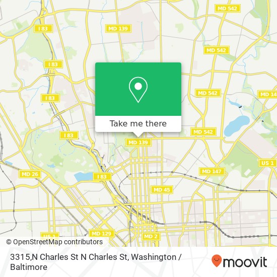 3315,N Charles St N Charles St, Baltimore, MD 21218 map