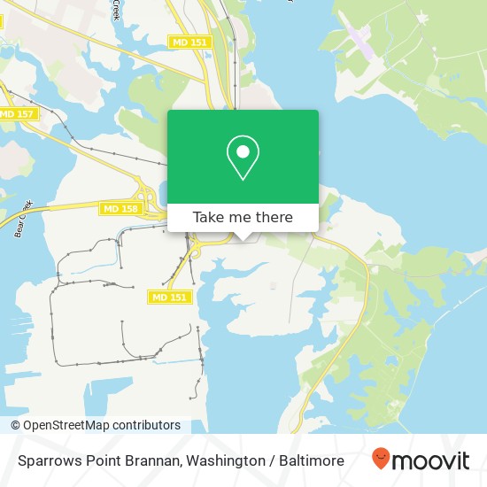 Sparrows Point Brannan, Sparrows Point, MD 21219 map